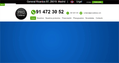 Desktop Screenshot of procalderas.com